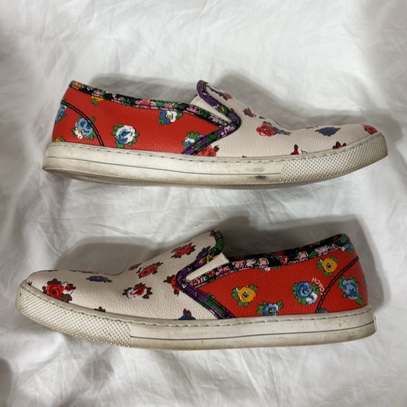 Women’s Coach Floral Parkside Tea Rose Slip-On Sneakers. Size 7 - Picture 5 of 11